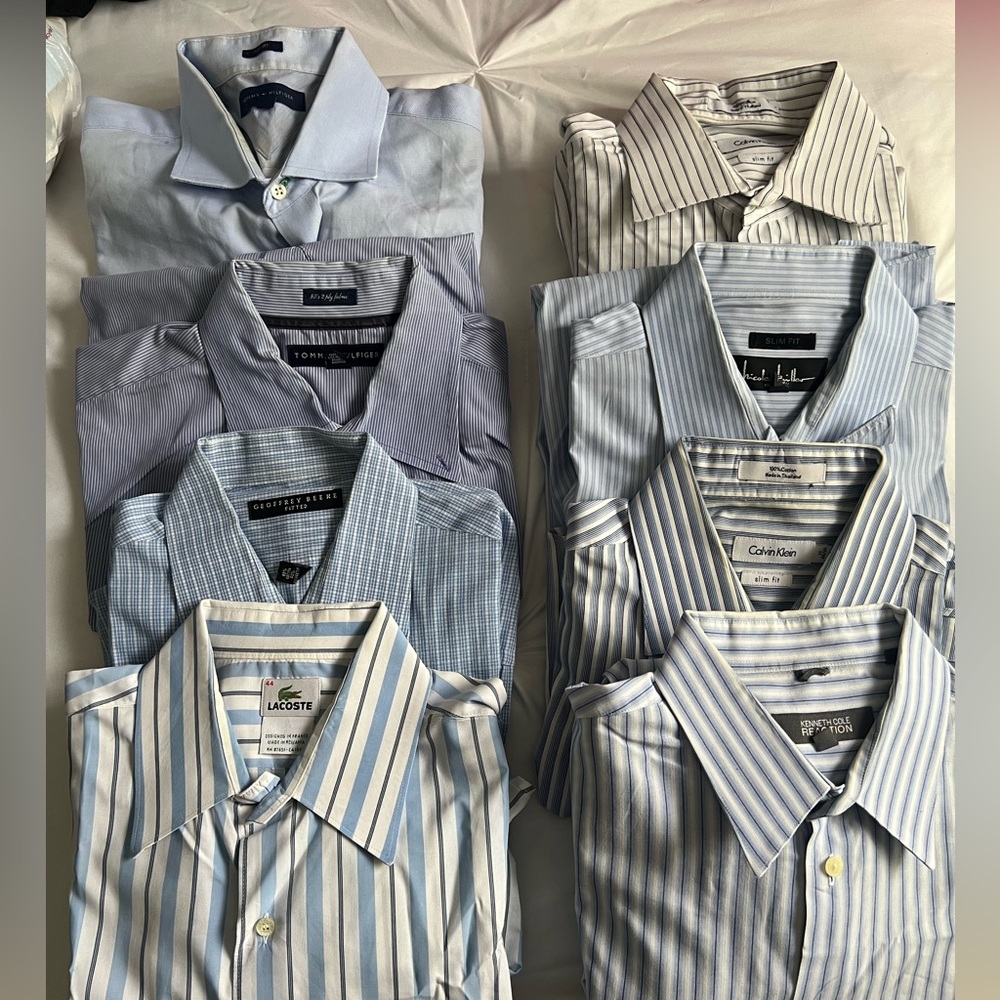 Lot of eight shirts various brand used